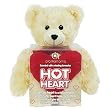 Aroma Home Hot Heart Microwavable Teddy Bear-WHITE