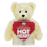 Aroma Home Hot Heart Microwavable Teddy Bear-WHITE