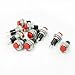 uxcell Unique Bargains Round Momentary Pushbutton Switch, Red, 10 Pieces
