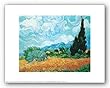 Yellow Wheat and Cypresses by Vincent van Gogh 10"x8" Art Print Poster