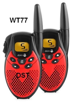 Childrens Toyshop  Electronics : Doro WT77 7K Two Way Radio 8 Channel - Black & Red