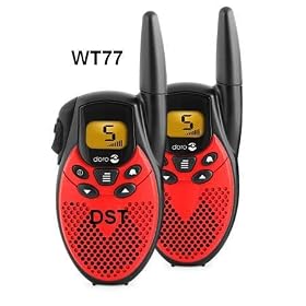 Doro WT77 7K Two Way Radio 8 Channel - Black & Red