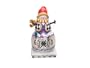 Certified International Winter Folk 14-1/4-Inch 3-D Snowman Cookie Jar with Ornaments