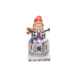 Certified International Winter Folk 14-1 4-Inch 3-D Snowman Cookie Jar with Ornaments by Certified International