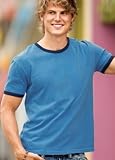 Big Mens Pigment-Dyed Ringer T-Shirt by District Threads[tm] (Big & Tall and Regular Sizes)
