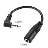 2.5MM MALE to 3.5MM FEMALE CABLE HEADPHONE JACK ADAPTER