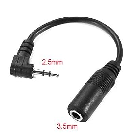 2.5MM MALE to 3.5MM FEMALE CABLE HEADPHONE JACK ADAPTER