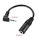 2.5MM MALE to 3.5MM FEMALE CABLE HEADPHONE JACK ADAPTER