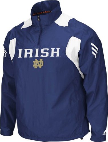 Notre Dame Fighting Irish Adidas Navy Sideline Windshirt Jacket
