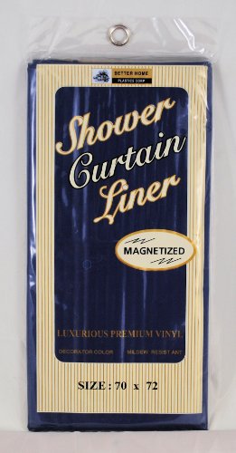 Shower Curtain Liner Navy Resistant Vinyl