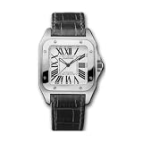 Cartier Midsize W20106X8 Santos 100 Automatic Leather Watch