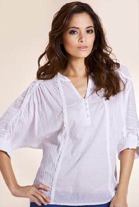 Per Una Pure Cotton 3-4 Sleeve Oversize Blouse