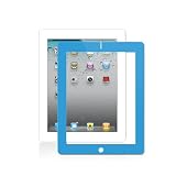iBattz Mojo Shield Screen Protector for The New iPad 3 3rd Generation iPad 2 - 100% Bubble Free w/ Blue Border (Smart Cover Companion)