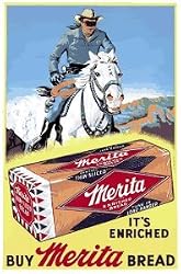 Lone Ranger Merita Bread Porcelain Refrigerator Magnet