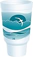 Dart 32AJ20H 32-Ounce Flush Fill Capacity 7.1 Inch Height Horizon Stock Printed Teal Cup 25-Pack (Case of 16)