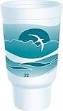 Dart 32AJ20H 32-Ounce Flush Fill Capacity 7.1 Inch Height Horizon Stock Printed Teal Cup 25-Pack (Case of 16)