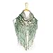 PASKMLNA® Women's Lightweight Fancy Triangle Lace Scarf with Floral