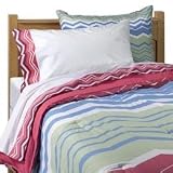 Nautica Sarasota Twin XL Extra Long Comforter Set Pink 5 Pc Dorm Bedding