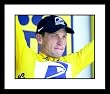 Lance Armstrong USA Cycling Framed 8x10 Photograph Tour de France Celebration Close Up