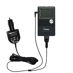 2nd Generation Audio FM Transmitter plus integrated Car Charger for the Cowon iAudio X5 with Gomadic TipExchange Technology