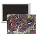 Butts of Mousehole, 1995 (w/c) by Judy Joel - 3x2 inch Fridge Magnet - large magnetic button - Magnet