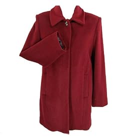 Liz Claiborne Silk Wool Blend Coat
