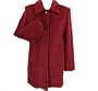 Liz Claiborne Silk Wool Blend Coat Red 12