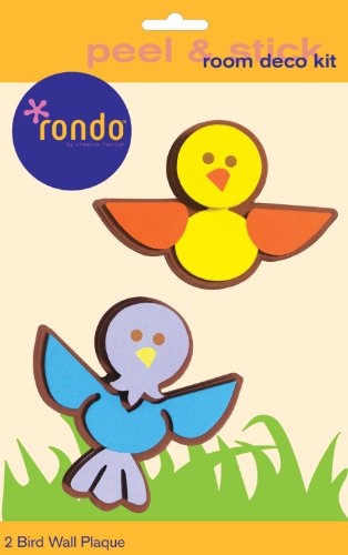 Rondo 4657E Baby and Kids Room Wall Decoration stickers 3 D Foam Birds 2 pieces