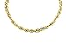 Real 10K Yellow Gold Hollow Rope Chain Necklace 2.5MM 16