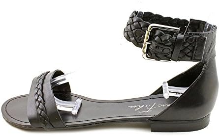 Marc Fisher Eiden Womens Size 8.5 Black Open Toe Leather Slingback Sandals Shoes