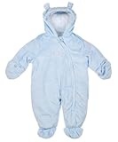 Carter's Girls "Playful Ears" Plush Snowsuit (Sizes 0M - 9M) - light blue, 6 - 9 months