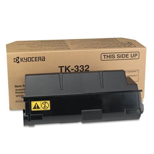 Kyocera : TK332 Toner, 20000 Page-Yield, Black -:- Sold as 2 Packs of - 1 - / - Total of 2 Each