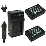 Wasabi Power Battery and Charger Kit for Panasonic DMW-BLD10, DMW-BLD10E, DMW-BLD10PP, DE-A93B, Lumix DMC-G3, DMC-GF2, DMC-GX1