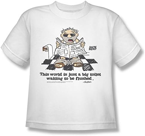 JACK SQUAT/THE WORLD IS A TOILET - S/S Big Boys 18/1 - WHITE - MD