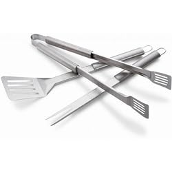 Weber 6420 3-Piece Stainless-Steel Barbecue Tool Set