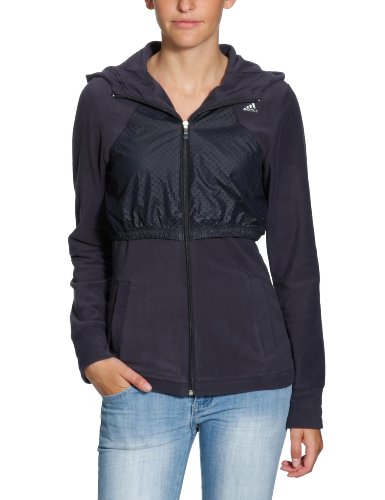 adidas Damen Kapuzenpullover CL Q34 Hd Pol T, PHANTOM S09/BLACK SILVER MET.S10, 42