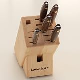 LamsonSharp Vintage Premier Knife Block Set, 6 piece