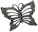 Sterling Silver Marcasite Butterfly Brooch
