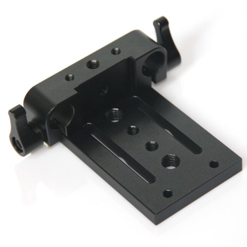 thumbnail image 2 of Tripod Baseplate Mount & Rod Clamp For DSLR Rig – 1/4 & 3/8 Screws, Universal 2 of 4