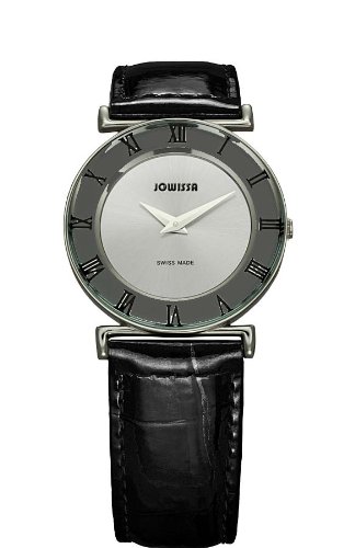 Jowissa Women's J2.004.M Roma 30 mm Silver Dial Roman Numeral Leather Watch