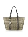 Fendi Beige and Brown Zucchino Shopping Tote Bag