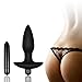 Zabrina Anal Pleasure Butt Plug Vibrating Vibrator 10 Mode Bulbs Probe Funny Toy Adult Romance Games (Black)