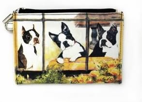 Ruth Maystead Boston Terrier Zippered Pouch by Boston terrier