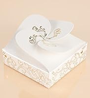 Cream and Gold Cake Favour Boxes