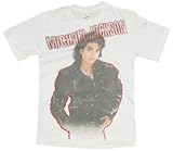 Michael Jackson Bad Self Faded T Adult S/S T-Shirt In White