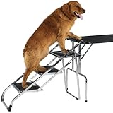 Master Equipment Steel Non-Skid Pet Grooming Tables and SUVs Stair