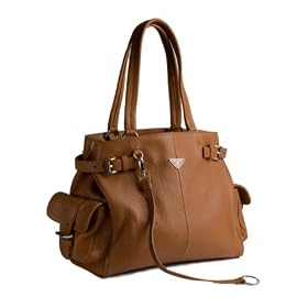 Prada Camel Leather BR2958 Tote Handbag