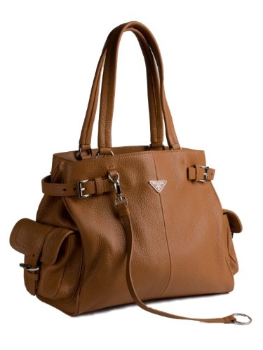 Prada Camel Leather BR2958 Tote Handbag