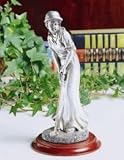 Pewter Finish Female Golfer