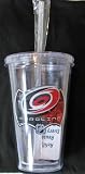 Carolina Hurricanes Double Wall Tumbler with Straw